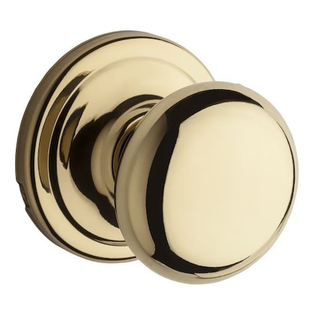 Kwikset Hancock Knob Interior Dummy Handleset Trim, Bright Polished Brass 968H-3GC